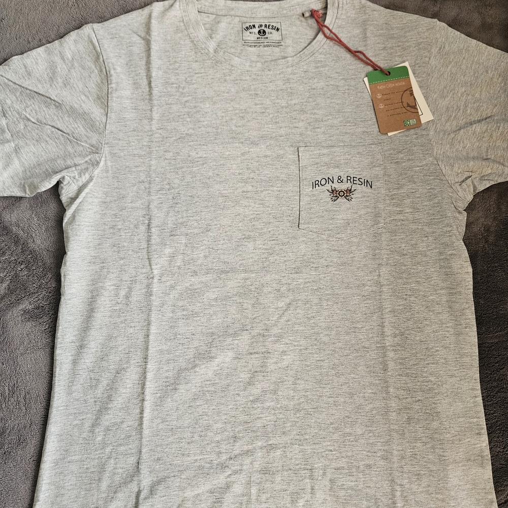Iron & Resin Light Gray Short Sleeve Tee